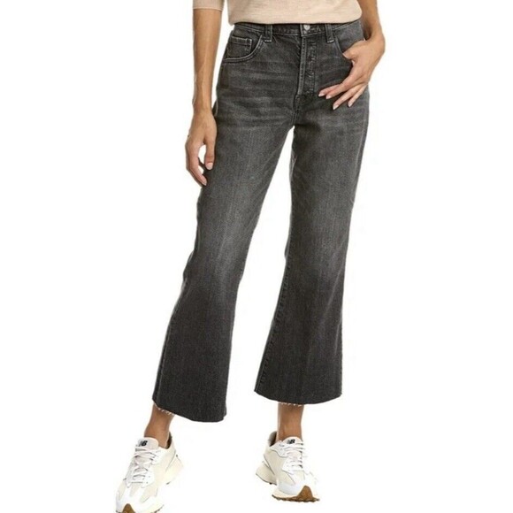 7 FOR ALL MANKIND Boy Bootcut Jeans with Frayed Hem Women's SIZE 30 NWT - Picture 1 of 12